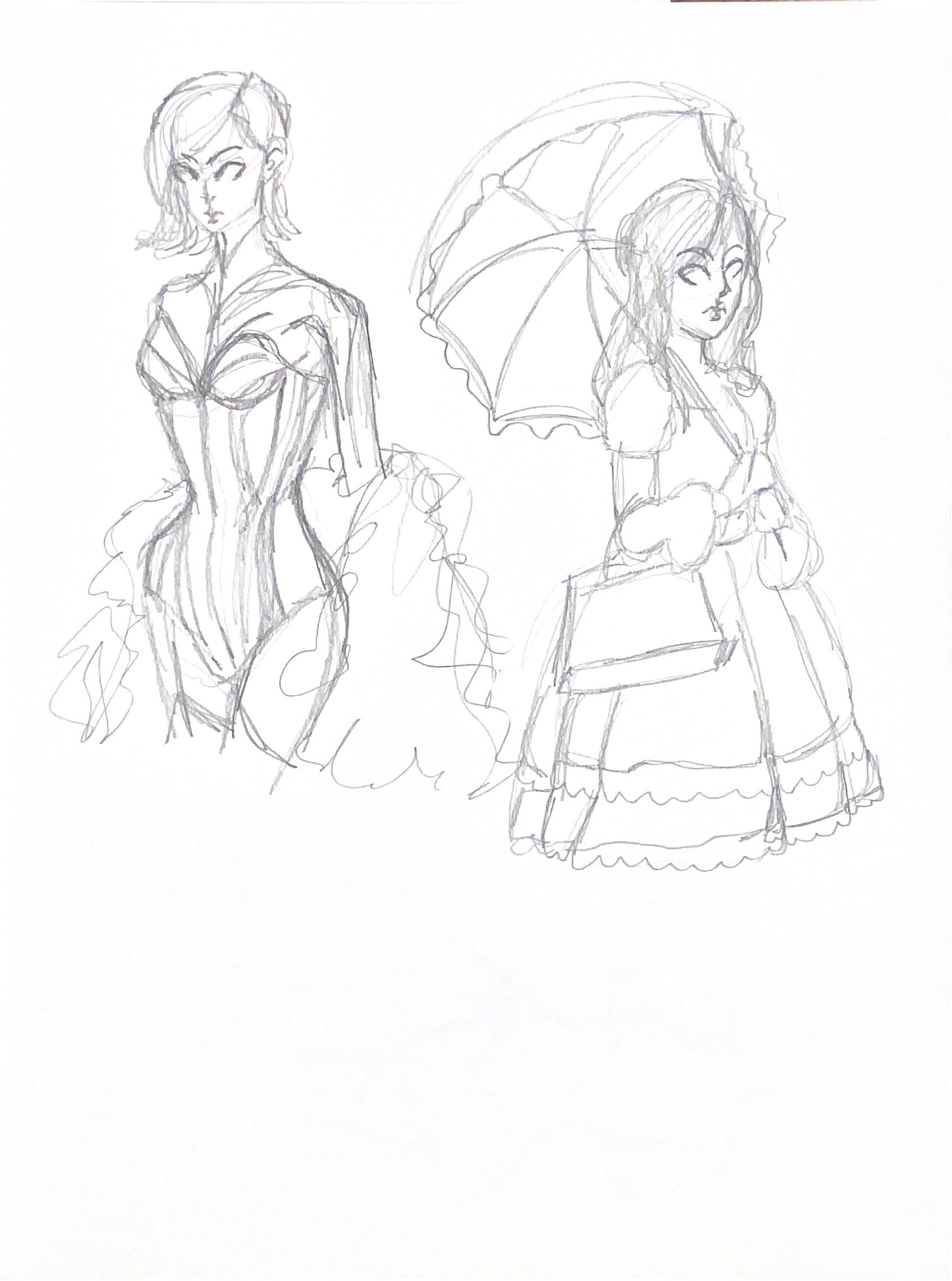 One-Line Sketches, page 2. c. April 2024.